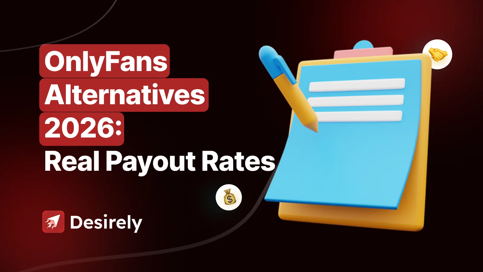OnlyFans alternatives compared in 2026: clipboard checklist of creator subscription platforms and their real payout rates