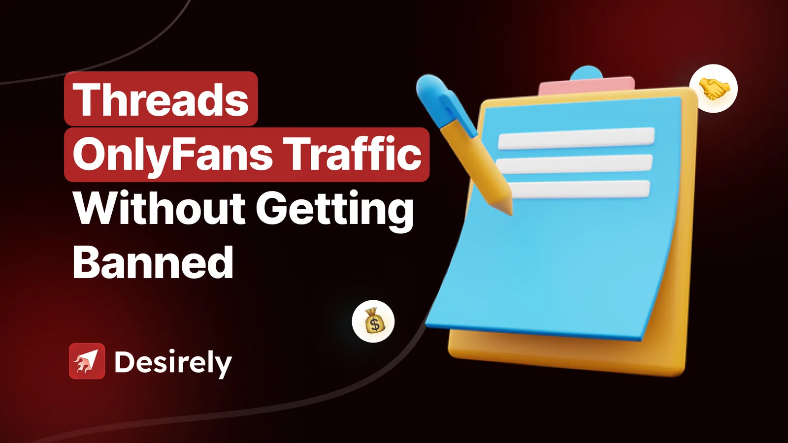 Batch of Threads accounts for an OnlyFans agency with views, clicks and recommendation eligibility tracked per account